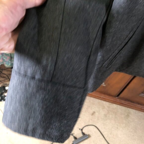 American Eagle Outfitters Mens Peacoat XL Double Breasted Plaid Quilted Gray - Picture 11 of 16